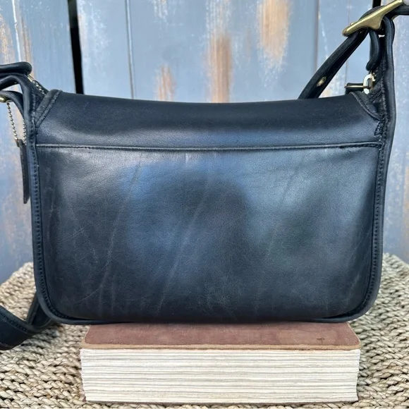 Coach Vintage Patricia's Legacy Saddle Bag 9951 Black - Picture 5 of 16